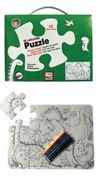 Funny Mat Washable Puzzle - Dinozor Çağı