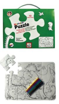 Funny Mat Washable Puzzle - Dinozor Çağı