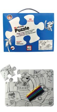 Funny Mat Washable Puzzle - Korsan Adası