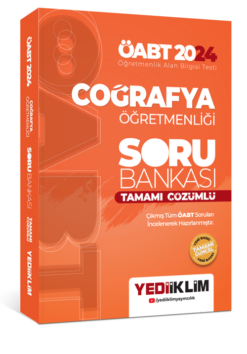 2024 ÖABT Coğrafya Öğretmenliği Tamamı Çözümlü Soru Bankası