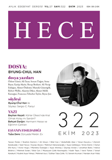 Hece Dergisi Sayı: 322 Ekim 2023