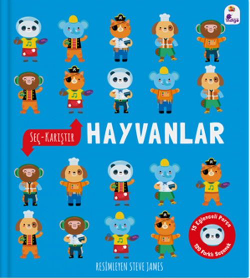 Seç – Karıştır : Hayvanlar (15 Eğlenceli Parça, 120 Farklı Seçenek)