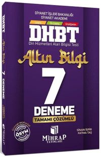 DHBT Tüm Adaylar Altın Bilgi 7 Deneme Çözümlü 