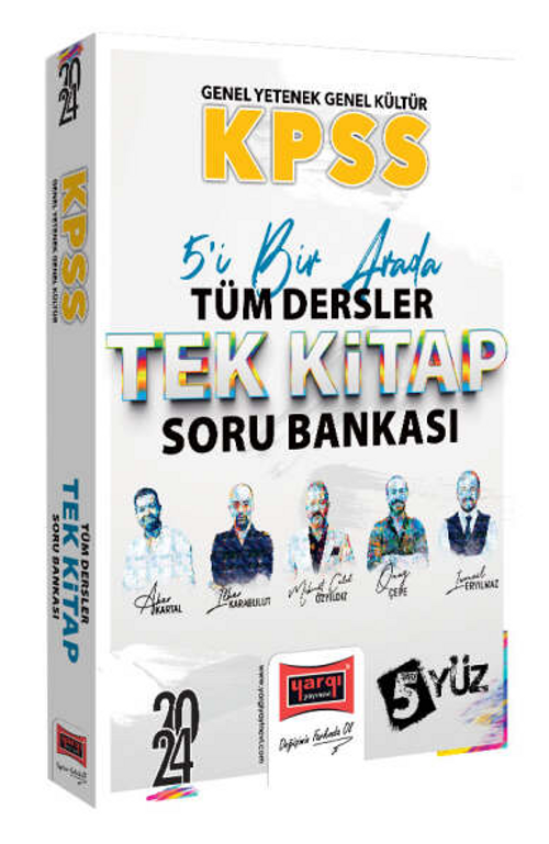 2024 KPSS Lisans GK-GY 5Yüz Ekibi Tüm Dersler Tek Kitap Soru Bankası