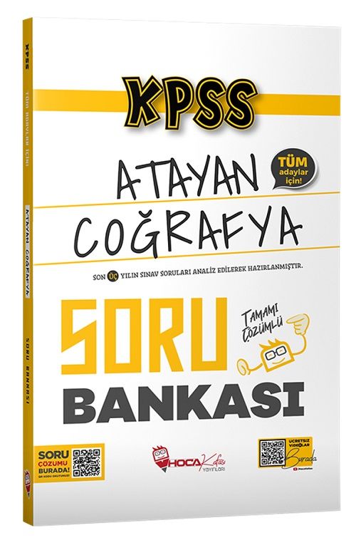 KPSS Coğrafya Atayan Soru Bankası Çözümlü 