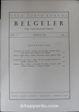 Belgeler / Cilt: 1-Sayı: 2-Temmuz 1964 / 36-E-4