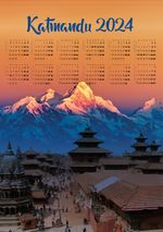 2024 Takvimli Poster - Yüksekler - Katmandu