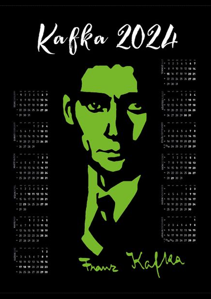2024 Takvimli Poster - Yazarlar - Franz Kafka