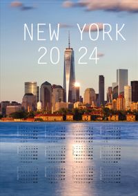 2024 Takvimli Poster - Şehirler - New York