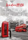 2024 Takvimli Poster - Şehirler - London