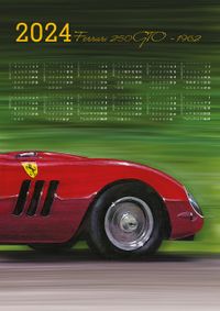 2024 Takvimli Poster - Arabalar - Ferrari