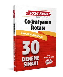 2024 KPSS Coğrafyanın Rotası Tamamı Çözümlü  30 Deneme Sınavı 