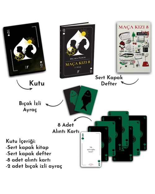 Maça Kızı 8 (2. Kitap) (Ciltli-Kutulu Set) (Dilara Pamuk) Fiyatı