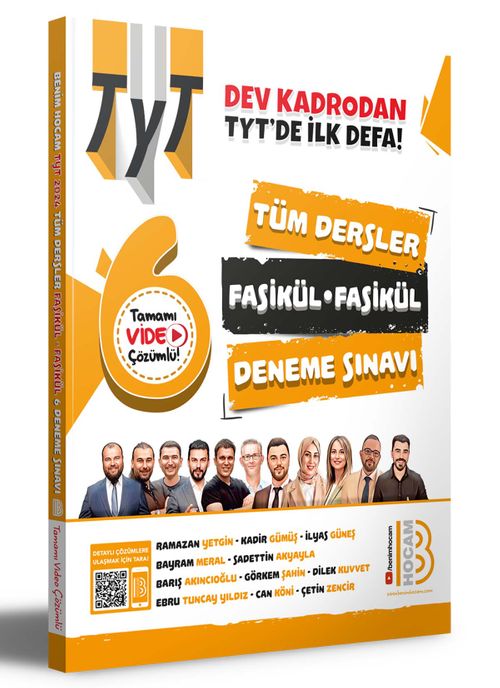 2024 TYT Tüm Dersler Tamamı Video Çözümlü Fasikül Fasikül Deneme Sınavı 