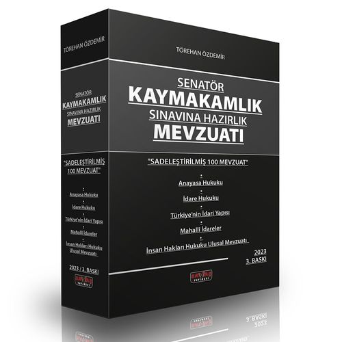 Senatör Kaymakamlık Sınavına Hazırlık Mevzuatı 