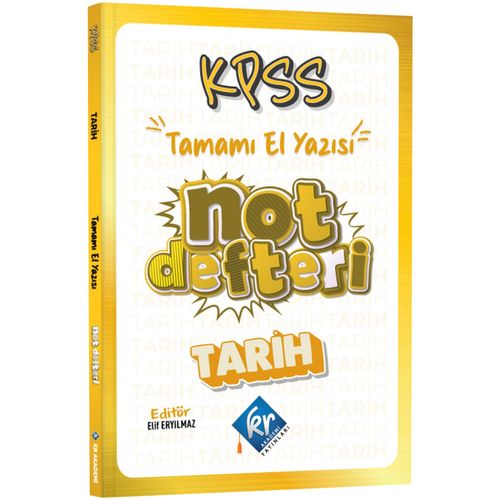 KPSS Tarih Konu Anlatımlı Not Defteri