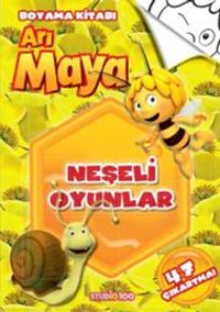 Arı Maya - Neşeli Oyunlar - Boyama Kitabı