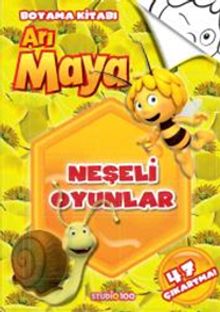 Arı Maya - Neşeli Oyunlar - Boyama Kitabı