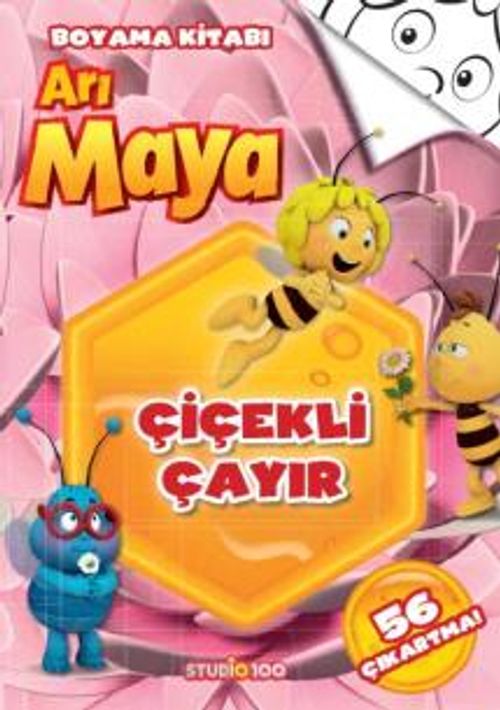Arı Maya - Çiçekli Çayır - Boyama Kitabı