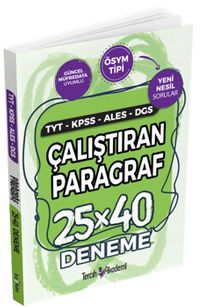 TYT-KPSS-ALES-DGS Çalıştıran Paragraf 25x40 Deneme