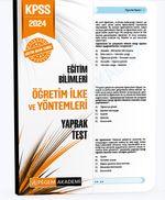 2024 KPSS Eğitim Bilimleri Öğretim İlke ve Yöntemleri Yaprak Test