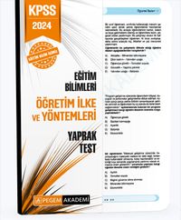 2024 KPSS Eğitim Bilimleri Öğretim İlke ve Yöntemleri Yaprak Test