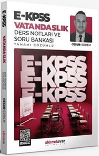 2024 E - KPSS Vatandaşlık Ders Notu ve Soru Bankası Tek Kitap
