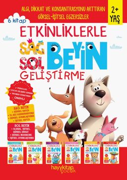 Etkinliklerle Sağ Beyin Sol Beyin Geliştirme  (2+ Yaş) (6'lı Set)