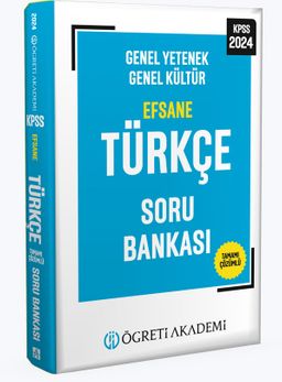 2024 KPSS Genel Yetenek Genel Kültür Efsane Türkçe Soru Bankası