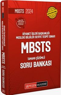 2024 Diyanet İşleri Başkanlığı Mesleki Bilgiler Seviye Tespit Sınavı MBSTS Tamamı Çözümlü Soru Bankası