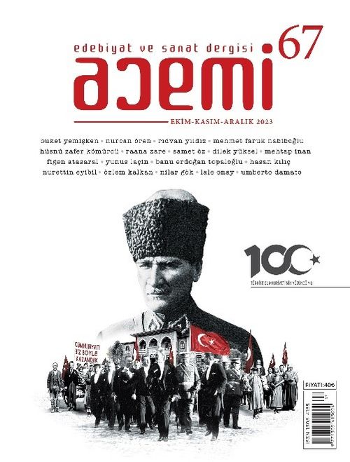 Acemi Edebiyat ve Sanat Dergisi Sayı: 67 Ekim Kasım Aralık  2023