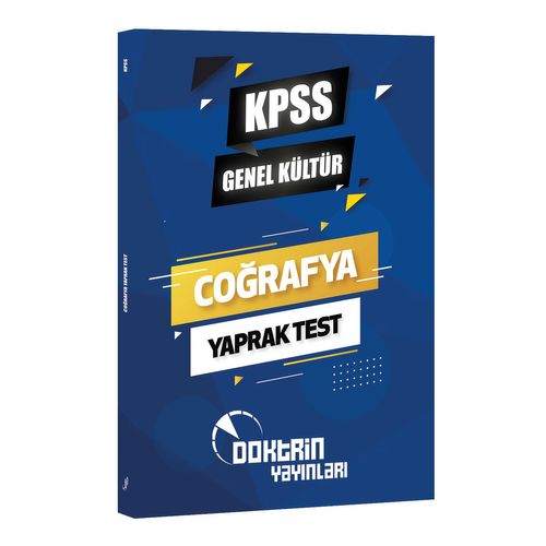 2022 KPSS Coğrafya Yaprak Test