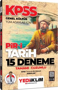 KPSS Genel Kültür Tüm Adaylar İçin Pir-i Tarih Tamamı Çözümlü 15 Deneme 