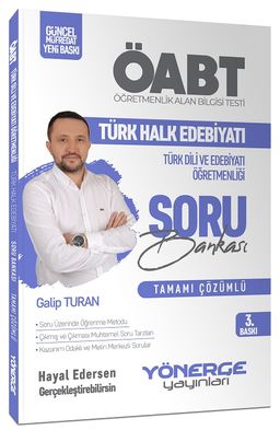 2023 ÖABT Türk Dili ve Edebiyatı Öğretmenliği Türk Halk Edebiyatı Soru Bankası Çözümlü 