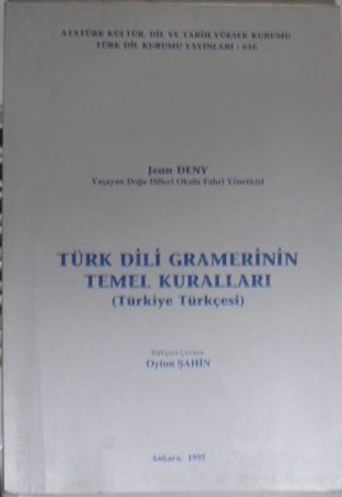 Türk Dili Gramerinin Temel Kuralları (Türkiye Türkçesi) / 36-D-20
