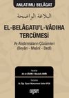 El Belagatul Vadıha Terc&uuml;mesi