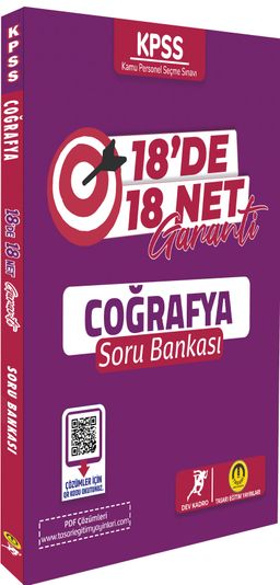2024 KPSS Coğrafya 18'de 18 Net Soru Bankası