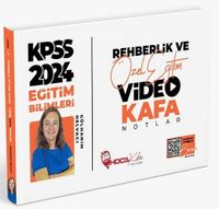 2024 KPSS Eğitim Bilimleri Rehberlik ve Özel Eğitim Video Kafa Notlar 
