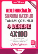 Adli Hakimlik Sınavına Hazırlık Tamamı Karekod Çözümlü 4 Deneme