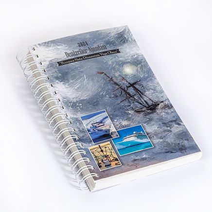 2024 Denizciler Ajandası - Renkli Spiralli (Büyük Boy)