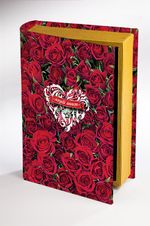 Kitap Şeklinde Ahşap Hediye Kutu - Sevgili Annem - Güller