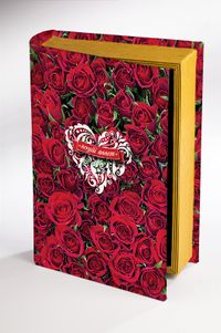 Kitap Şeklinde Ahşap Hediye Kutu - Sevgili Annem - Güller