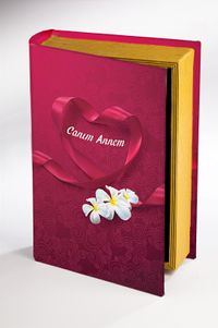 Kitap Şeklinde Ahşap Hediye Kutu - Canım Annem - Kurdela