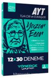 2024 AYT Türk Dili ve Edebiyatı Yazar Eser 12 x 30 Deneme