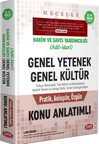 Mecelle Hakim Ve Savcı Yardımcılığı (Adli-İdari) Genel Yetenek - Genel Kültür Konu Anlatımlı 