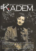 Kadem Üç Aylık Musiki ve Edebiyat Dergisi Sayı:22 / Kış 2016
