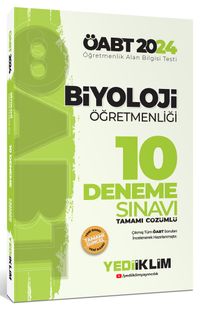 2024 ÖABT Biyoloji Öğretmenliği Tamamı Çözümlü 10 Deneme Sınavı 