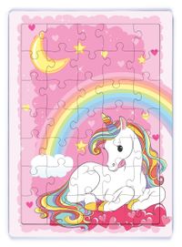 Unicorn Pembe Düşler Ahşap Puzzle 35 Parça (XXXV-47)
