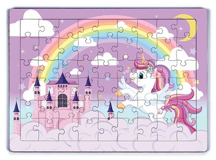 Unicorn Şato Ahşap Puzzle 54 Parça (LIV-50)