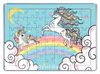 Unicorn Renkli Yeleler Ahşap Puzzle 54 Parça (LIV-48)